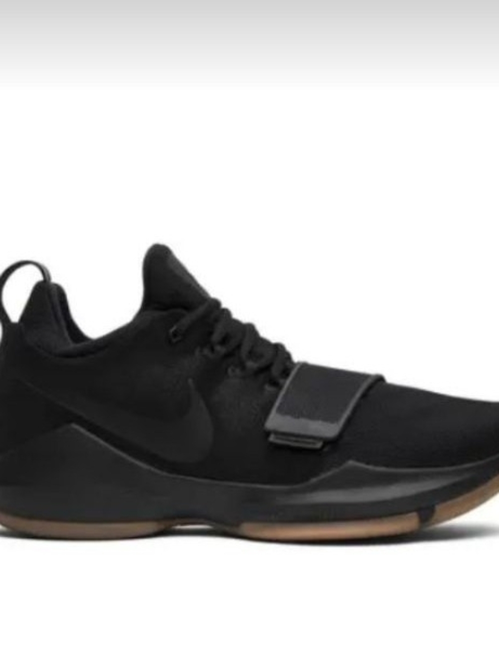 Nike PG 1 Black Gum Training Sneakers Signature NBA Paul George, Sz 15